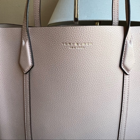 Tory Burch Perry Pink Tri Compartment Large Tote! Used Once! Retail $448 - Picture 4 of 16